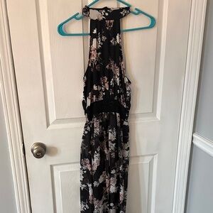 BeBop Black Floral Maxi Dress